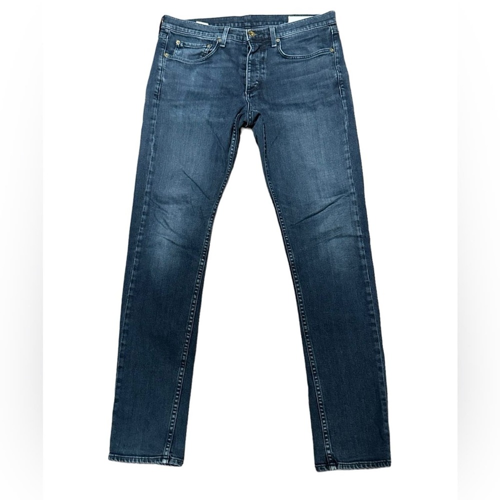 Rag & Bone Extra Slim Mens 32 x 32 Fit 1 Blue Denim Jeans Button Fly